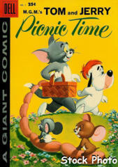 Tom and Jerry Picnic Time #1 © July 1958 Dell Giant